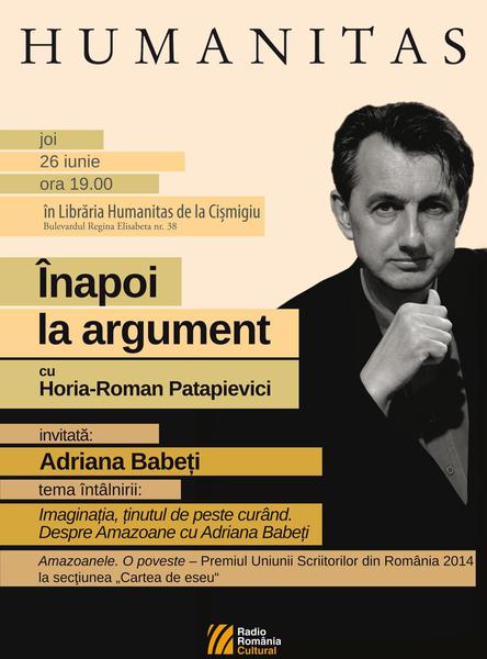 Inapoi la argument, Foto: Librariile Humanitas