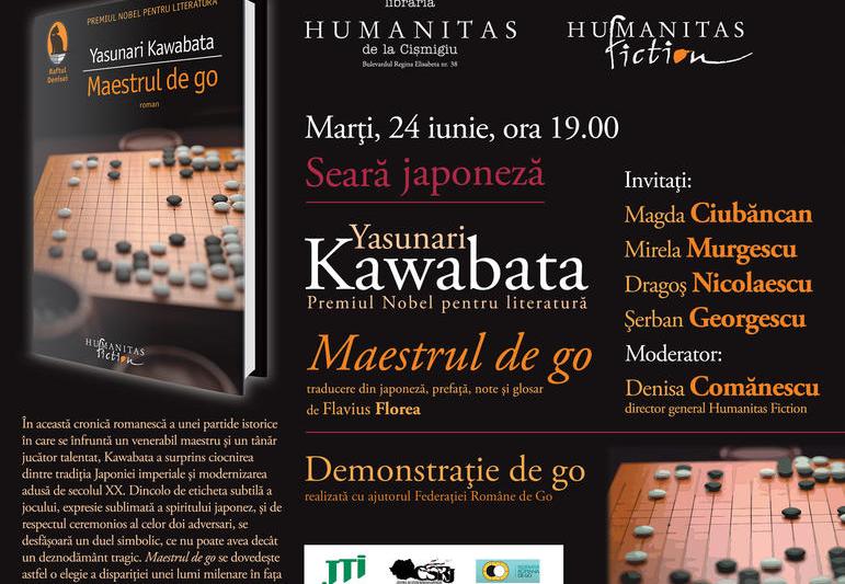 Seara japoneza: Maestrul de go de Yasunari Kawabata , Foto: Librariile Humanitas