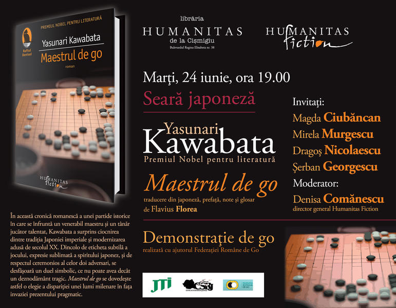 Seara japoneza: Maestrul de go de Yasunari Kawabata , Foto: Librariile Humanitas