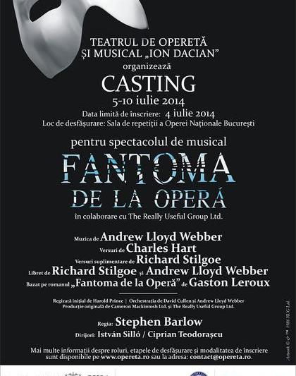 "Fantoma de la Opera" - casting, Foto: Afis