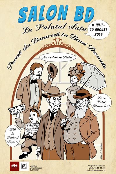 Salon de Benzi Desenate - Palatul Sutu, Foto: Afis