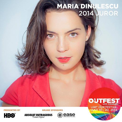 Maria Dinulescu in Juriu OUTFEST, Foto: Afis
