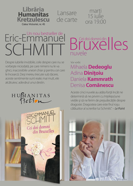 Seara dedicata lui Eric-Emmanuel Schmitt, Foto: Librariile Humanitas