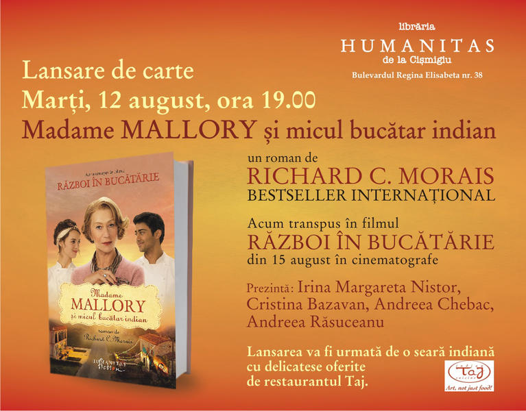 Madame Mallory i micul buctar indian de Richard C. Morais, Foto: Humanitas