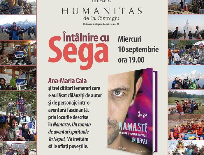 Intalnire cu Sega si volumul Namaste, Foto: Librariile Humanitas