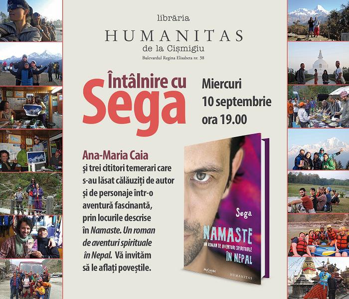 Intalnire cu Sega si volumul Namaste, Foto: Librariile Humanitas