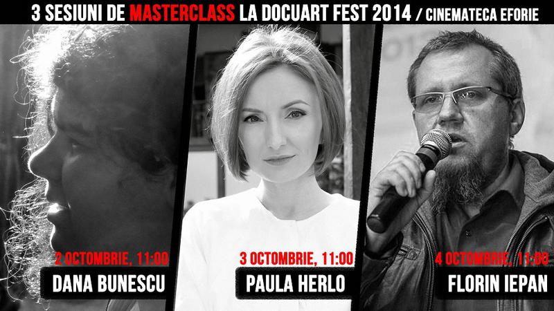 Masterclass-uri cu Dana Bunescu, Paula Herlo, Florin Iepan, Foto: Docuart Fest