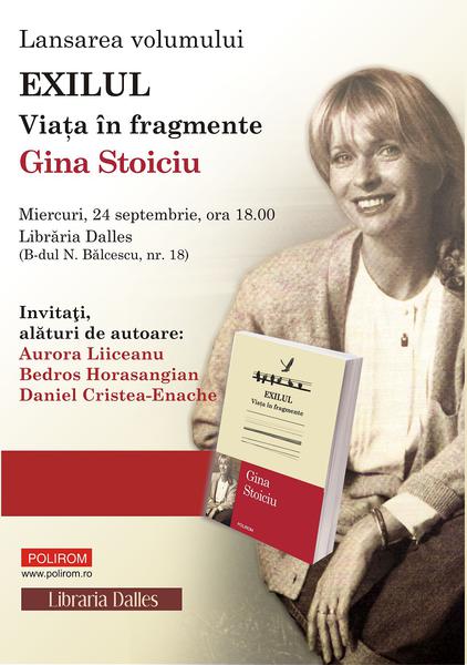 Exilul. Viata in fragmente, de Gina Stoiciu, Foto: Polirom