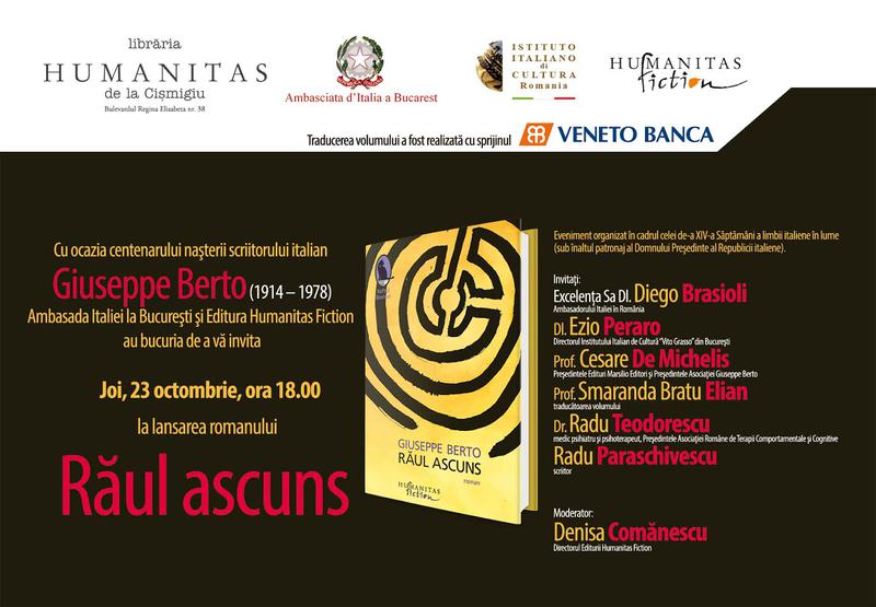 "Raul ascuns" de Giuseppe Berto , Foto: Librariile Humanitas