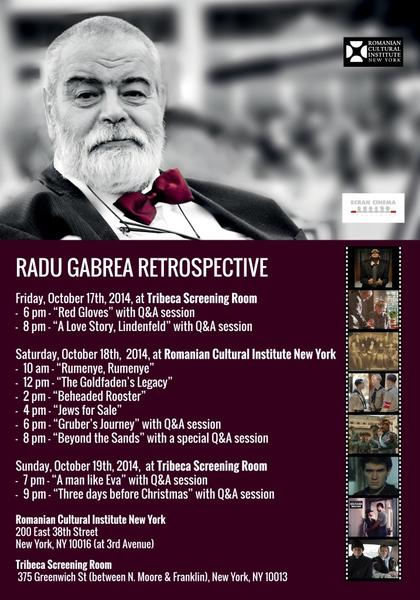 Radu Gabrea Retrospective, Foto: Afis