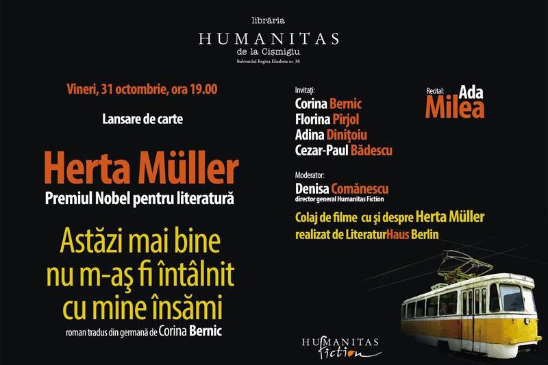 Eveniment Herta Muller, Foto: Librariile Humanitas