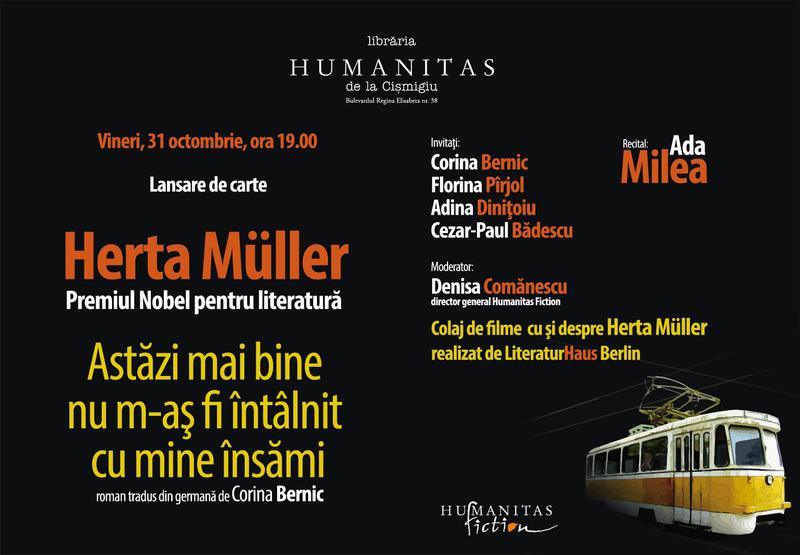 Eveniment Herta Muller, Foto: Librariile Humanitas