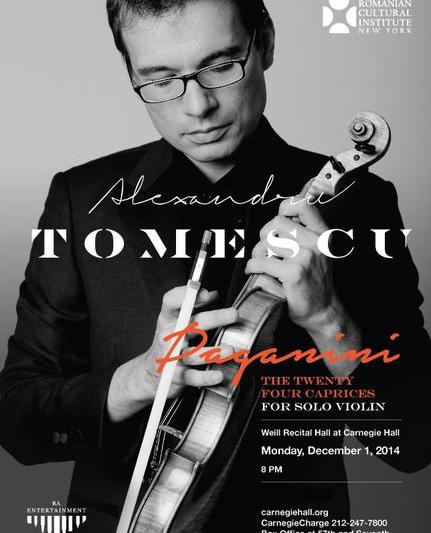 Violonistul Alexandru Tomescu, Foto: ICR NY