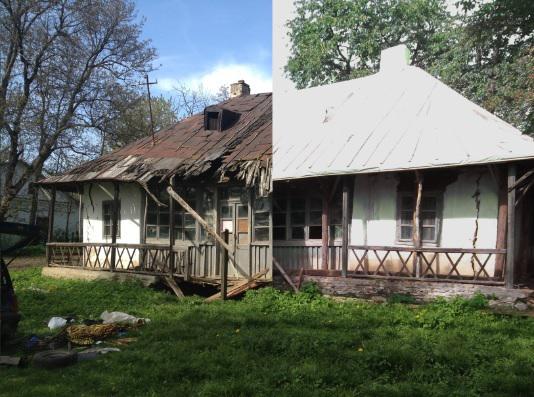 Casa Enescu din Mihaileni: inainte-dupa, Foto: