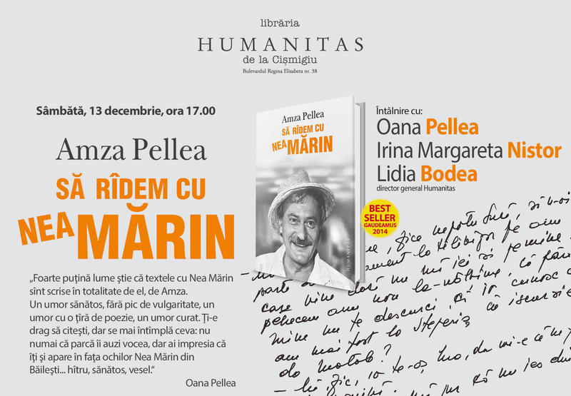 Amza Pellea si "Sa radem cu Nea Marin", Foto: Librariile Humanitas