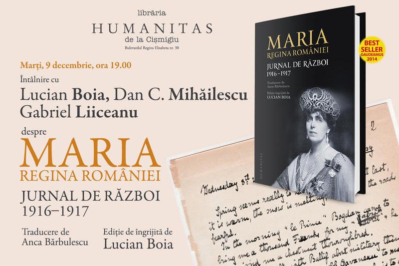 Maria, Regina Romaniei - Jurnal de razboi 1916-1917, Foto: Librariile Humanitas