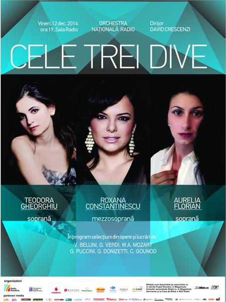 Gala de opera: "Cele trei Dive", Foto: Afis concert