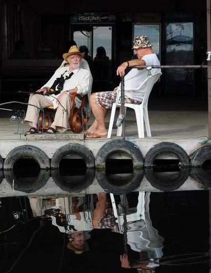 Dorel Visan (Sile) si Mircea Albulescu (Profesorul), Foto: