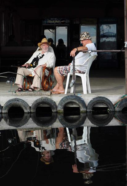 Dorel Visan (Sile) si Mircea Albulescu (Profesorul), Foto: