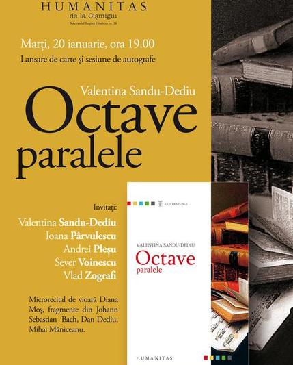 Octave paralele, de Valentina Sandu-Dediu, Foto: Humanitas