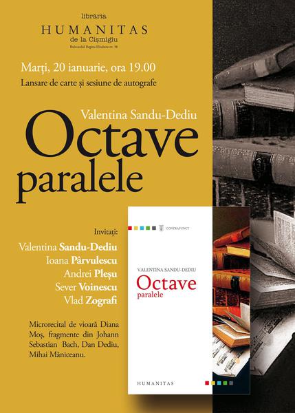 Octave paralele, de Valentina Sandu-Dediu, Foto: Humanitas