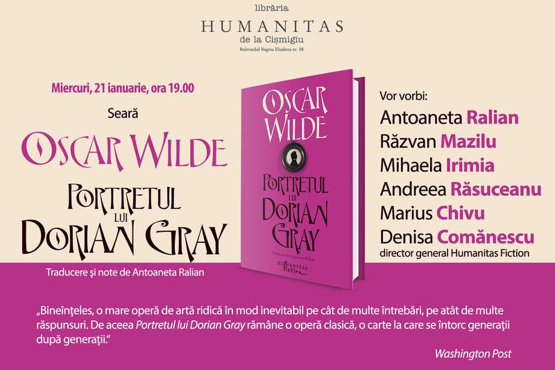 Seara Oscar Wilde, Foto: Librariile Humanitas