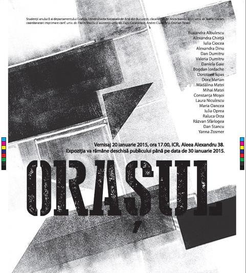 Expozitie de gravura: Orasul, Foto: Afis