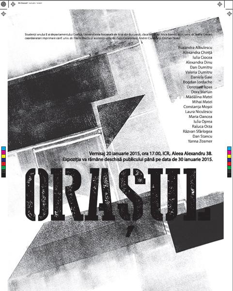 Expozitie de gravura: Orasul, Foto: Afis