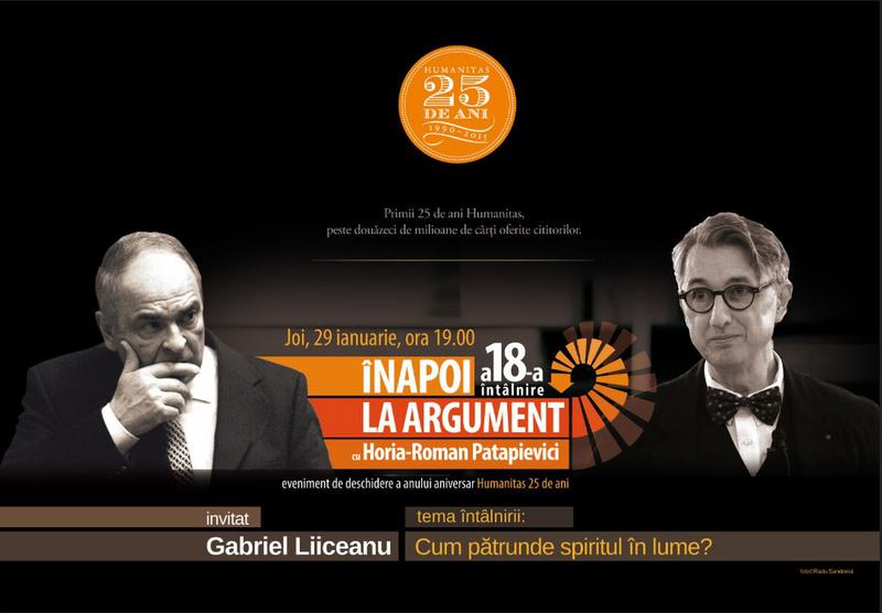 Gabriel Liiceanu invitat la Inapoi la argument, Foto: Librariile Humanitas