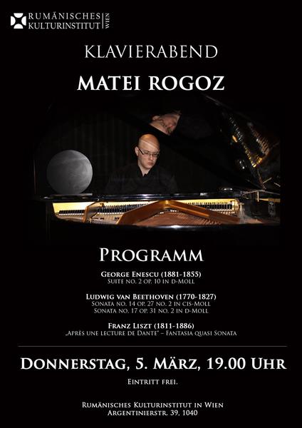 Recital Matei Rogoz, Foto: ICR Viena