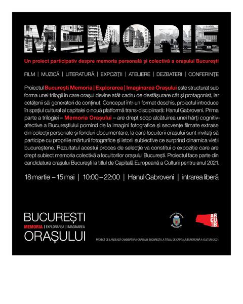 Proiect Bucuresti Capitala Europeana a Culturii 2021, Foto: ArCuB