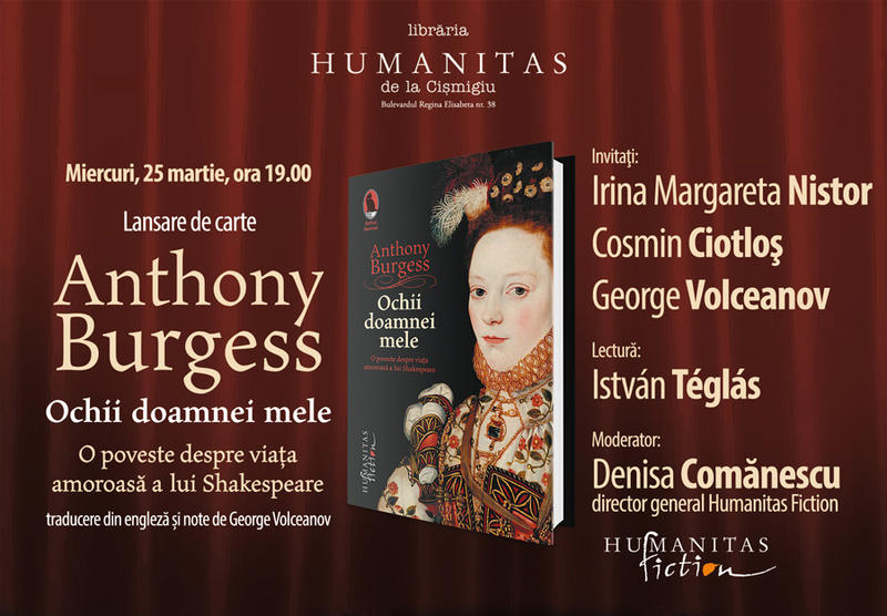''Ochii doamnei mele." de Anthony Burgess, Foto: Humanitas