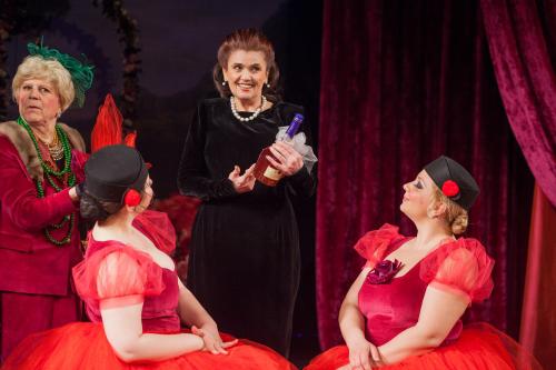 Eugen Racoti, Felicia Filip, Simona Stoicescu, Meda Topirceanu, Foto: Teatrul de Comedie