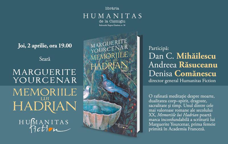 "Memoriile lui Hadrian" de Marguerite Yourcenar, Foto: Librariile Humanitas