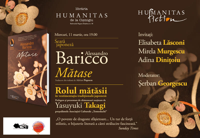 Seara japoneza: 'Matase' de Alessandro Baricco, Foto: Librariile Humanitas