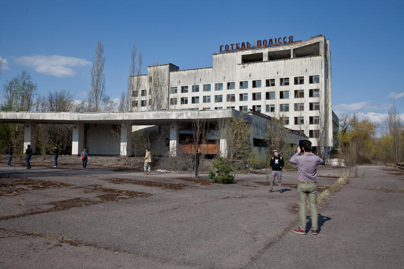 Cernobil - turisti in Prypiat, Foto: Ioana Moldovan