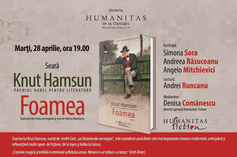 "Foamea" de Knut Hamsun , Foto: Humanitas