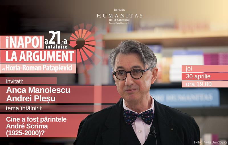 Inapoi la argument, Foto: Librariile Humanitas