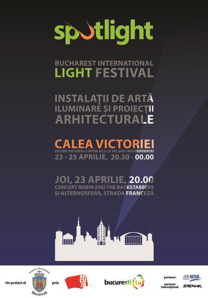 Festivalul International al Luminii Spotlight, Foto: Afis