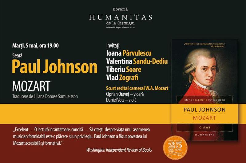 "Mozart. O viata" de Paul Johnson, Foto: Librariile Humanitas