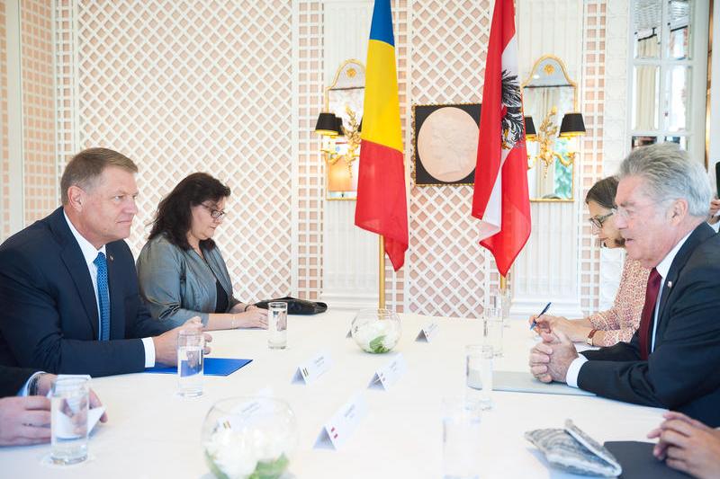Klaus Iohannis s-a intalnit cu Heinz Fischer, Foto: Administratia Prezidentiala