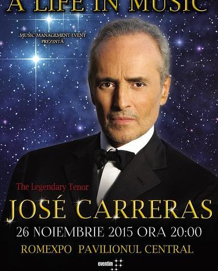 José Carreras, la Bucuresti, Foto: Poster