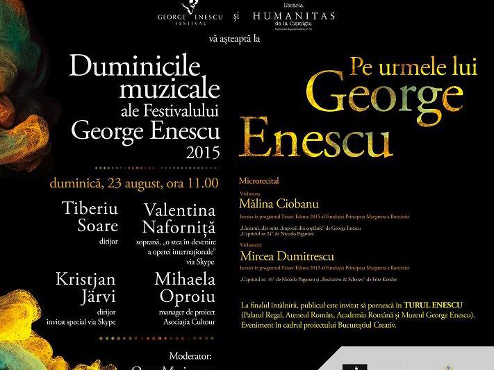 Duminicile muzicale: "Pe urmele lui George Enescu", Foto: Librariile Humanitas