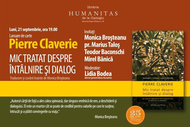 Mic tratat despre întâlnire si dialog, de Pierre Claverie, Foto: Librariile Humanitas