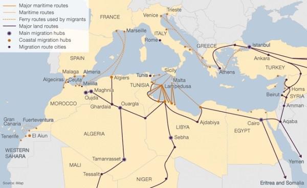 Rutele refugiatilor - BBC&iMap, Foto: BBC