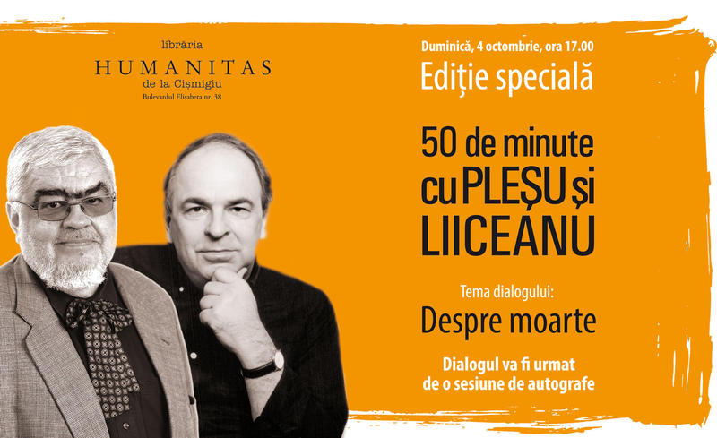 Despre moarte cu Plesu si Liiceanu, Foto: Librariile Humanitas