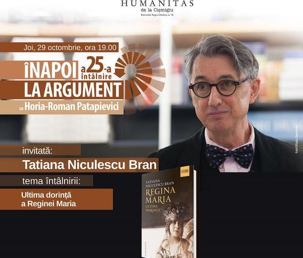 Înapoi la argument cu Horia-Roman Patapievici , Foto: Librariile Humanitas