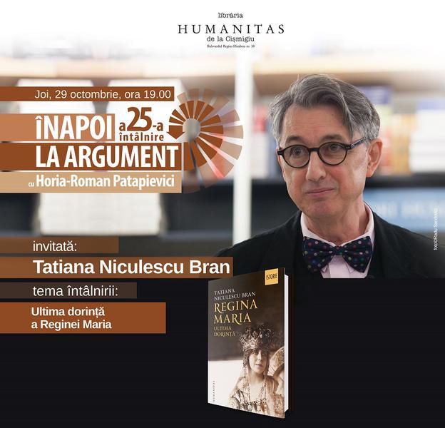 Înapoi la argument cu Horia-Roman Patapievici , Foto: Librariile Humanitas