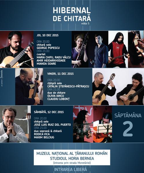 Hibernalul de chitara la MTR, Foto: Afis concert