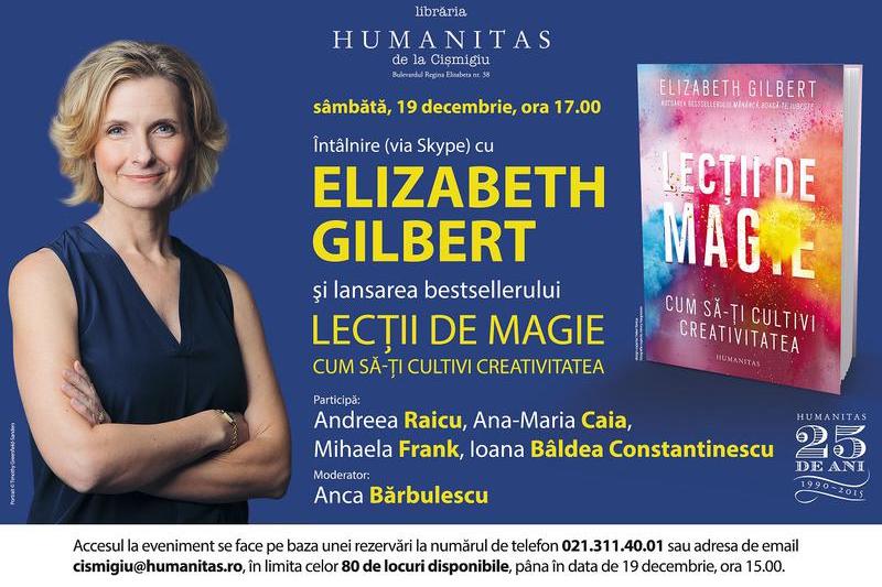 Eveniment Elizabeth Gilbert, Foto: Librariile Humanitas